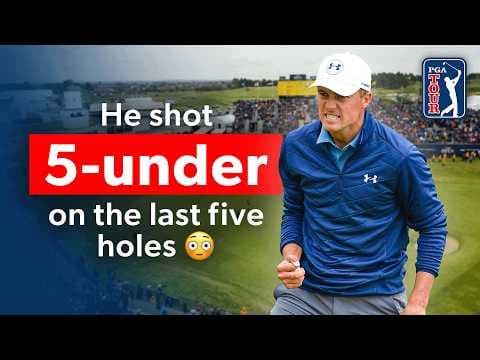 The best five-hole stretch of Jordan Spieth's career | The 2017 Open at Royal Birkdale