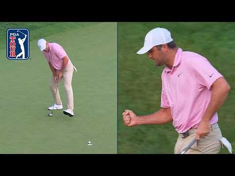Scottie Scheffler comes up CLUTCH on 72nd hole to force playoff with Viktor Hovland! | Travelers