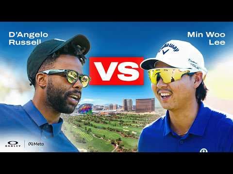 Min Woo Lee (Lefty?!) vs. D'Angelo Russell | OakleyMeta Glasses Challenge