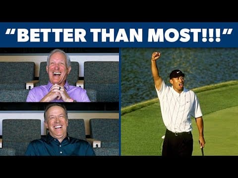 Announcers rewatch Tiger’s ICONIC moment at 2001 PLAYERS (25 Years Later!)