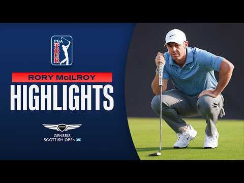 Rory McIlroy tied for 36-hole lead | Round 2 | Genesis Scottish Open | 2026