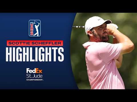 Scottie Scheffler TIES COURSE RECORD to take lead! | Round 2 | FedEx St. Jude | 2026