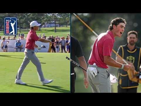 21-year-old Jackson Koivun comes up CLUTCH on the 18th hole of the Presidents Cup!
