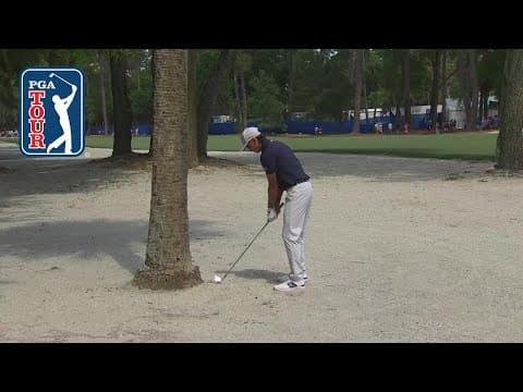 Rickie Fowler goes LEFTY AND BACKWARDS to save par | RBC Heritage | 2026