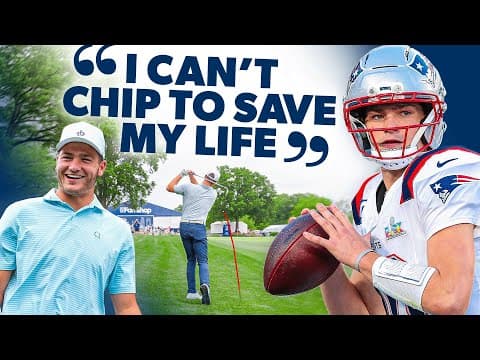 NFL quarterback Drake Maye mic'd up at Truist Championship (with Keegan Bradley)