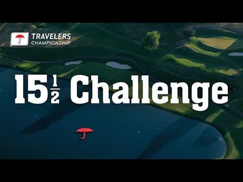 Who will win Closest to the Pin @ the Floating Umbrella?! | Travelers Championship 15 1/2 Challenge