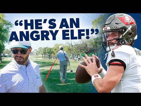 NFL quarterback Baker Mayfield mic'd up at Valspar Pro-Am (with Jordan Spieth)